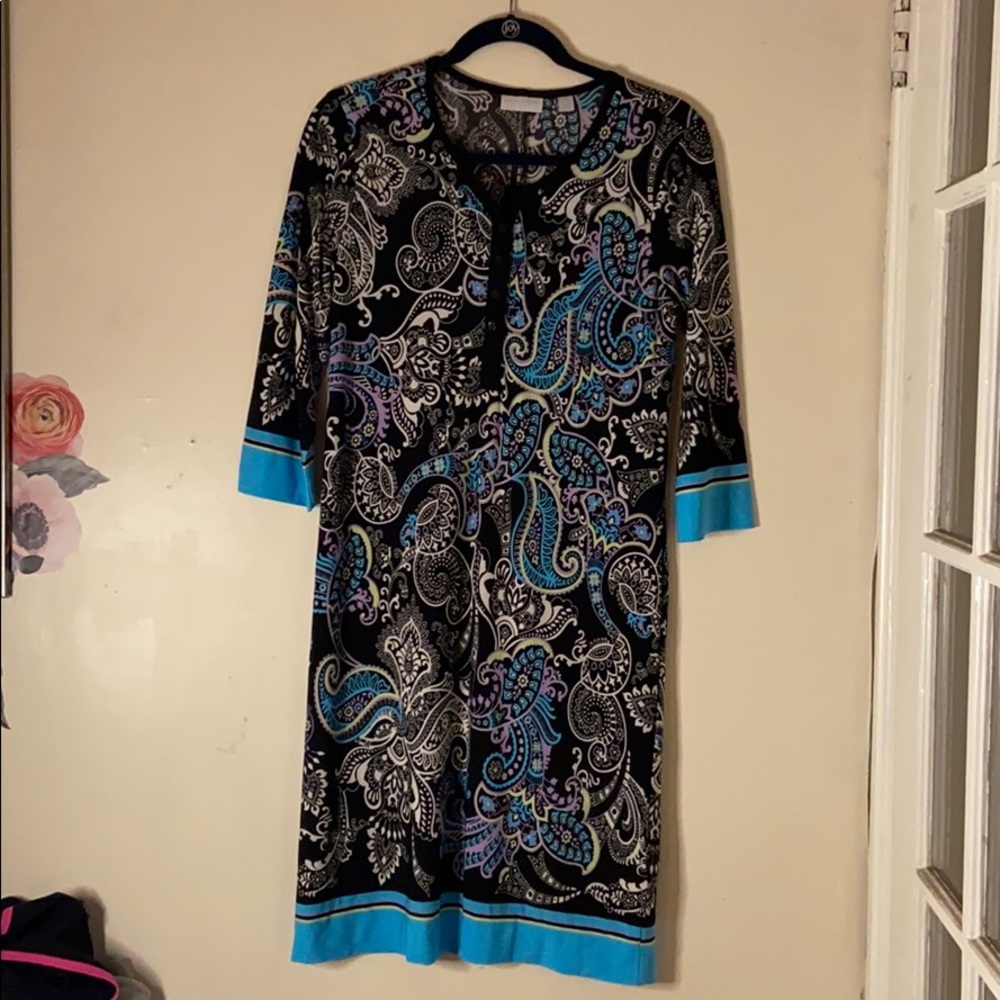 NY & Co Stretch patterned dress, size Small